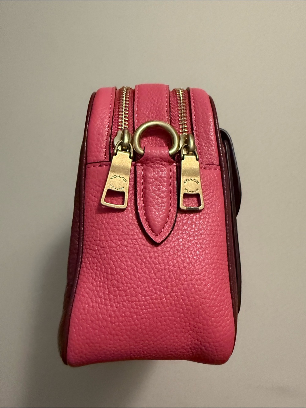 Coach Cassie Colorblock Camera Crossbody Bag in Pink, Cream & Burgundy - Picture 10 of 16